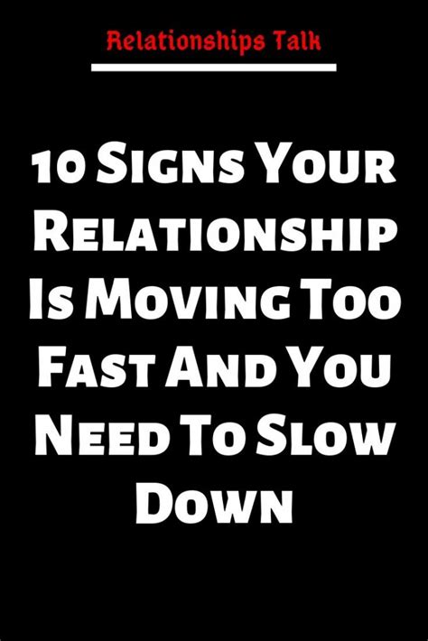dating moving too slow